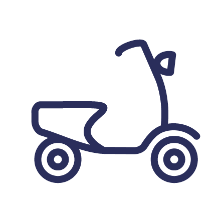Scooterrijbewijs icoon
